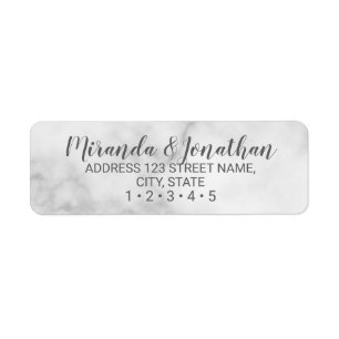 Classy Elegant White Marble Wedding