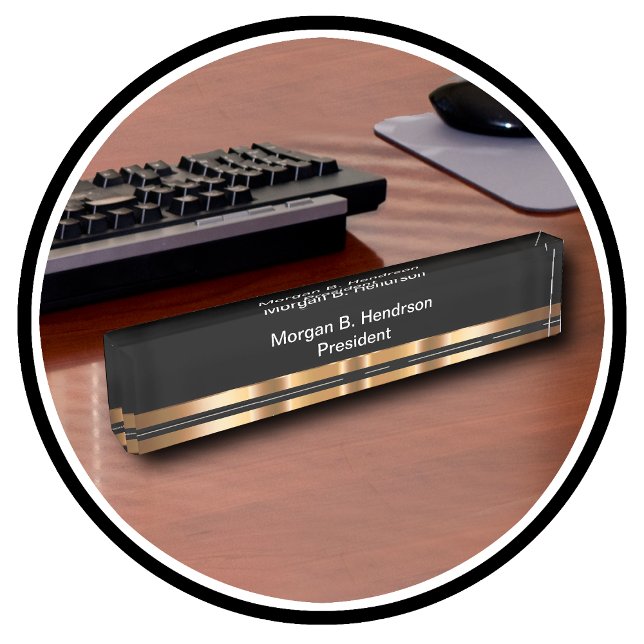 Classy Executive Desk Plaque Nameplate (Creator Uploaded)