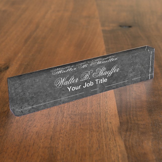 Classy Executive Gift Nameplate (Side)