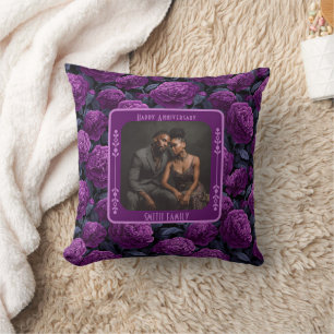 Classy Family Wedding Anniversary  Throw Pillow  