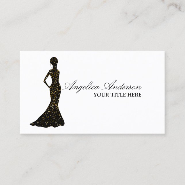 Classy Fashion Boutique Business Card (Front)
