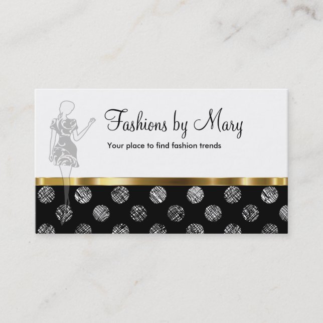Classy Fashion Business Cards (Front)
