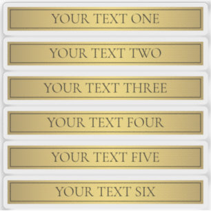 Classy Faux Gold with Black Text