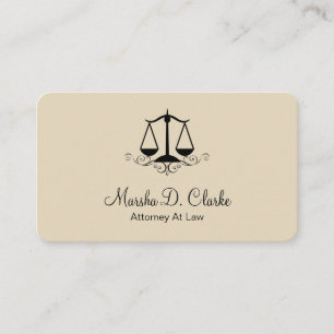 Classy Female AttorneyAtt Business Card