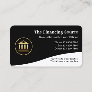 Classy Financial Services Business Card