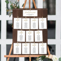 Classy Find Your Seat Wedding Seating Chart Card