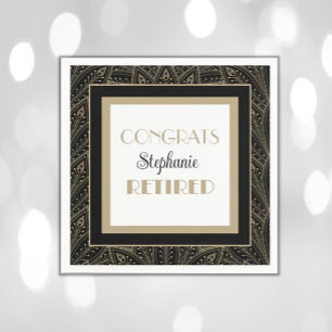 Classy Flair! Retirement party napkins