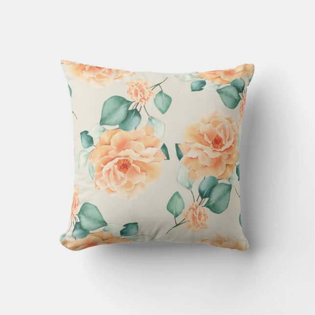 Classy Floral Pattern Cushion (Front)