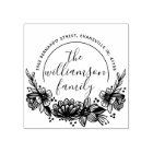 Classy Flower Botanical Family Name Return Address