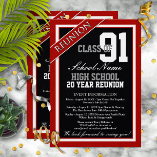 Classy Formal High School Reunion Invitation