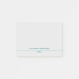 Classy From The Desk Of Monogram Post-it Notes