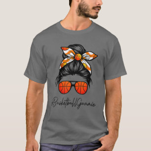 Classy Gammie Life Messy Hair Bun Basketball Mothe T-Shirt