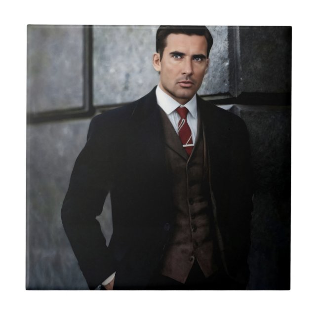 Classy Gentleman ceramic tile (Front)