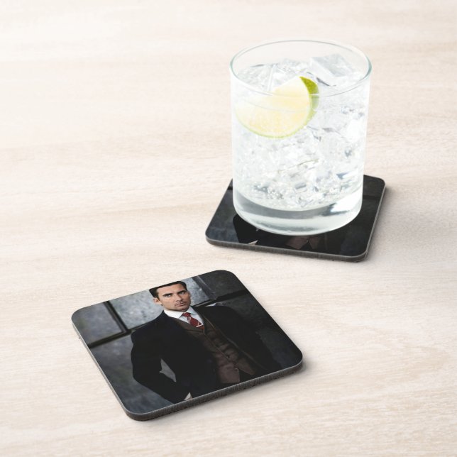 Classy Gentleman hard plastic coasters (Right Side)