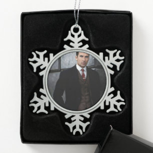 Classy Gentleman snowflake ornament