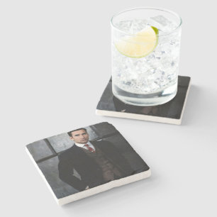 Classy Gentleman stone coaster