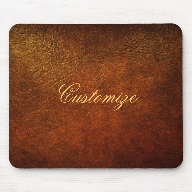 Classy Genuine Leather Designer Mouse Mat (Front)