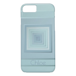 Classy Geometric Squares (light blues) iPhone 8/7 Case