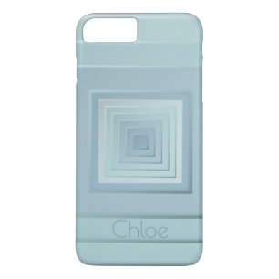 Classy Geometric Squares (light blues) iPhone 8 Plus/7 Plus Case