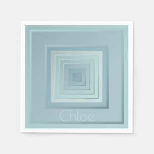 Classy Geometric Squares Napkin