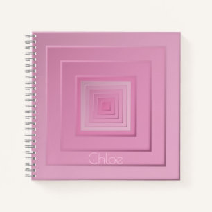 Classy Geometric Squares Notebook