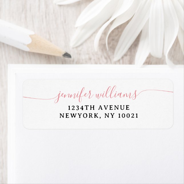 Classy Girly Elegant Minimalist Blush Pink Script (Insitu)