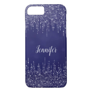 Classy girly String of lights bokeh personalised iPhone 8/7 Case