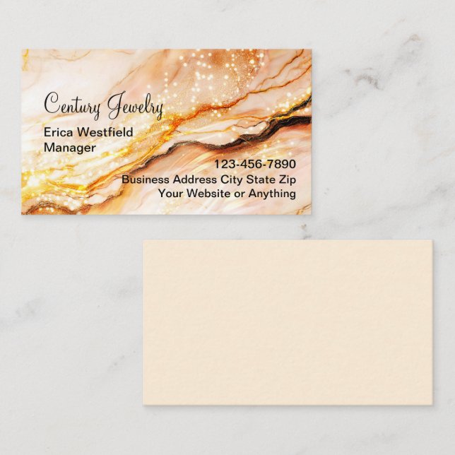 Classy Glitzy Business Cards Design (Front/Back)