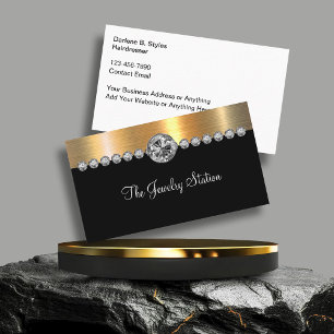Classy Glitzy Jewellery Theme Business Cards