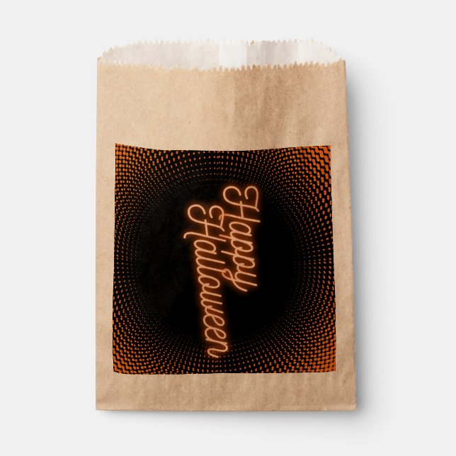 Classy Glowing Happy Halloween Favour Bags (Front)