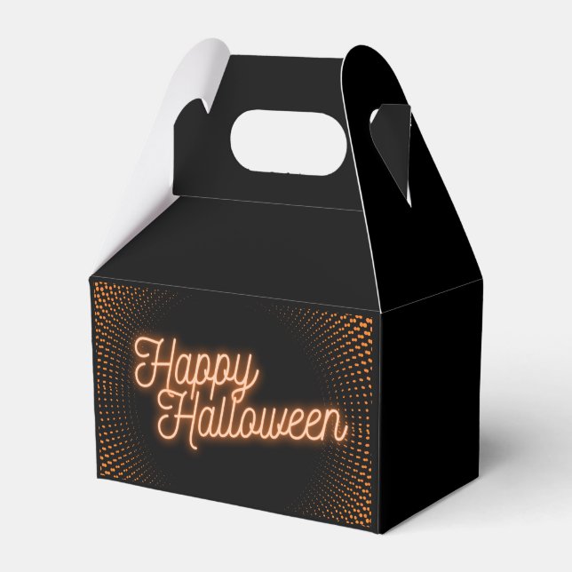 Classy Glowing Happy Halloween Favour Box (Front Side)