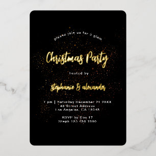 Classy Gold Black Christmas Party Luxury