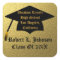 Classy Gold Class Of 20XX Graduation Stickers