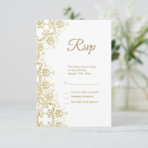 Classy Gold Damask Birthday