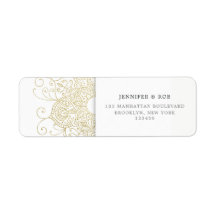 Classy Gold Foil Look Mandala Minimalist