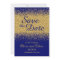 Classy Gold Glitter on Royal Blue