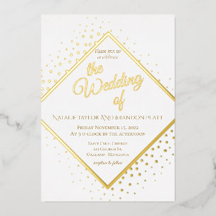 Classy gold glitter Wedding 
