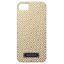 Classy Gold Greek Key Personalised