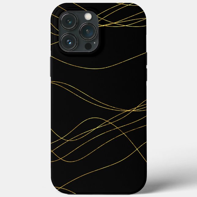 Classy Gold Lines Case-Mate iPhone Case (Back)