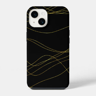 Classy Gold Lines iPhone 14 Case