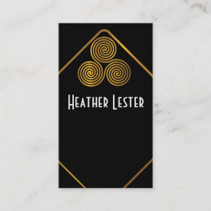 Classy Gold Logo Business Card