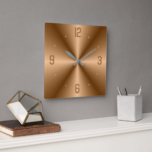 Classy Gold with Big Numerals> Minimalist Clocks