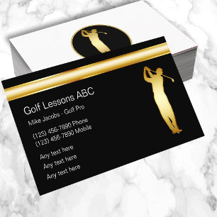 Classy Golf Business Cards