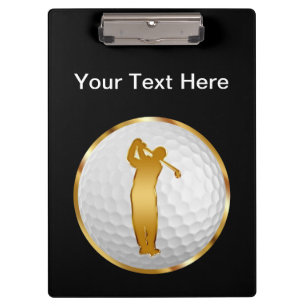 Classy Golf Instructor Clipboard