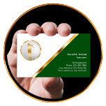 Classy Golf Training Business Card<br><div class="desc">Golf lessons business card template in a classy design created for a golf instructor or golf school including gold design elements and gold coloured golfer in an action swing that gives your business card a touch of class. Organise and customise the text templates your way and present your business in...</div>