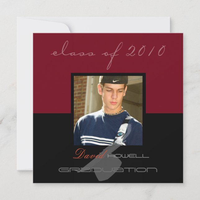 Classy Graduation 2010/Cap Invitation (Front)