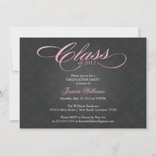 Classy Graduation Party Invitation