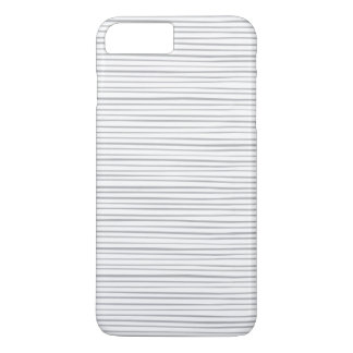 Classy Grey Watercolor Stripes iPhone 8 Plus/7 Plus Case