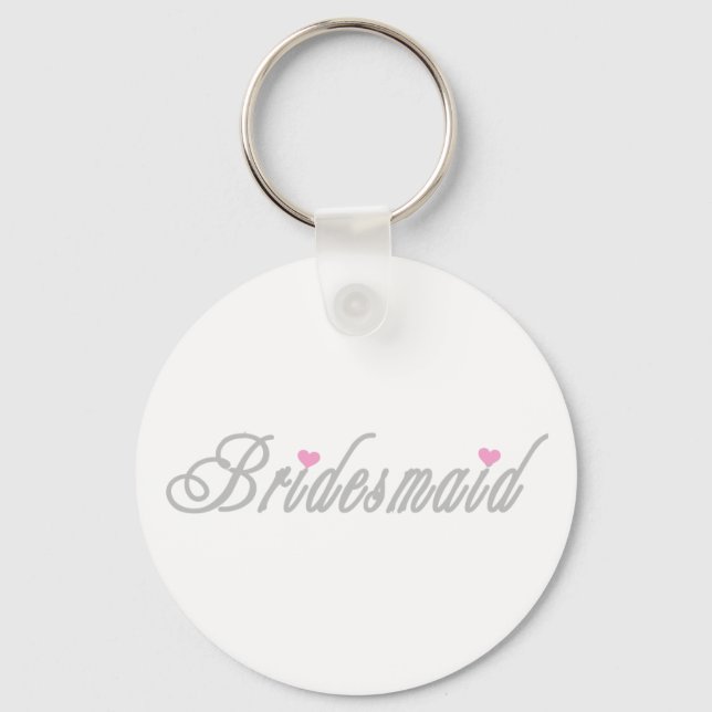 Classy Greys Bridesmaid Key Ring (Front)