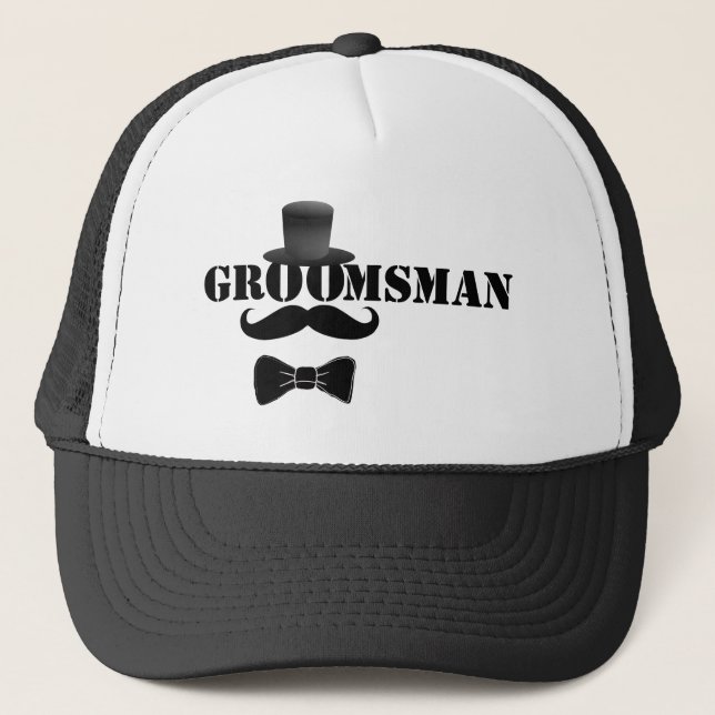 Classy Groomsman Trucker Hat (Front)
